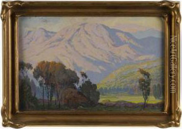 California Hillside. Oil Painting - Fred Grayson Sayre