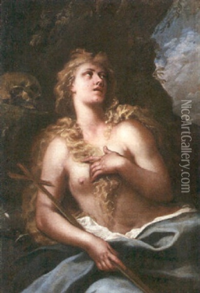 The Penitent Magdalen Oil Painting - Giuseppe Antonio Pianca
