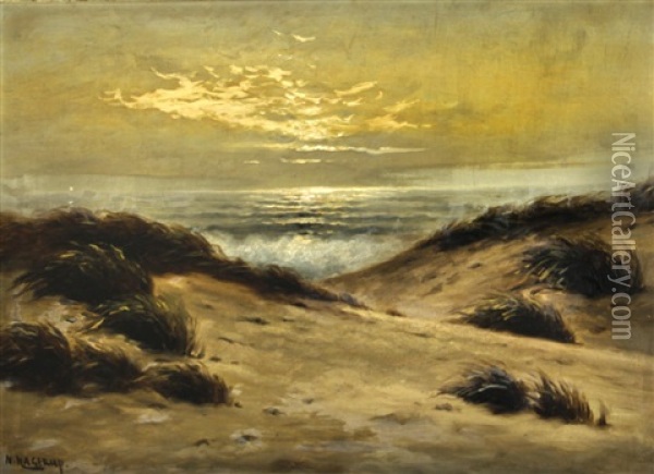Beach Dunes Oil Painting - Nels Hagerup