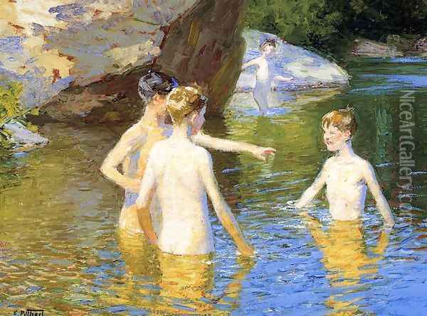 In the Summertime Oil Painting - Edward Henry Potthast