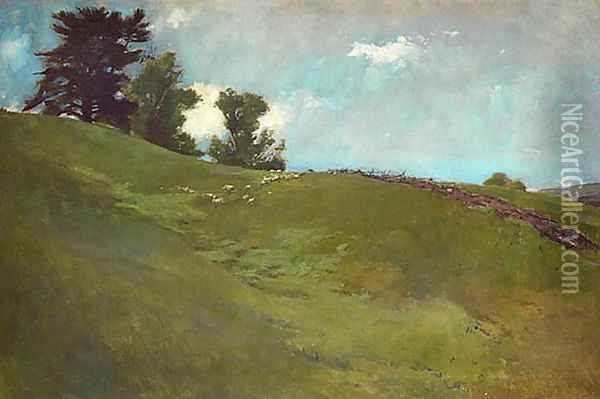 Landscape, Cornish, N.H. Oil Painting - John White Alexander