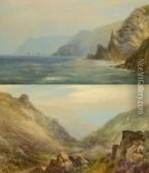 West Country Coastal And Moorland Subjects Oil Painting - Walter Henry Sweet