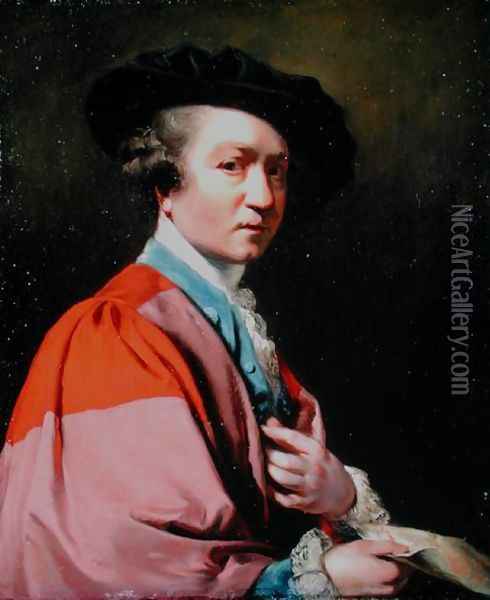 Portrait of Sir Joshua Reynolds PRA 1723-1792 Oil Painting - John Powell