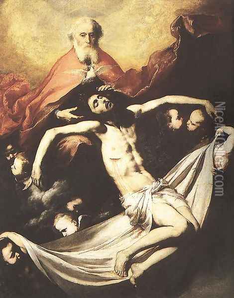 Holy Trinity 1635-36 Oil Painting - Jusepe de Ribera