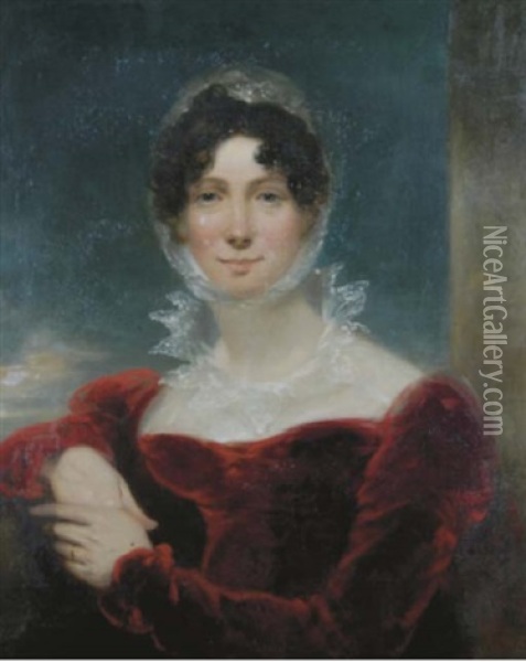 Portrait Of Lady Beaumont (?) Oil Painting - Thomas Lawrence