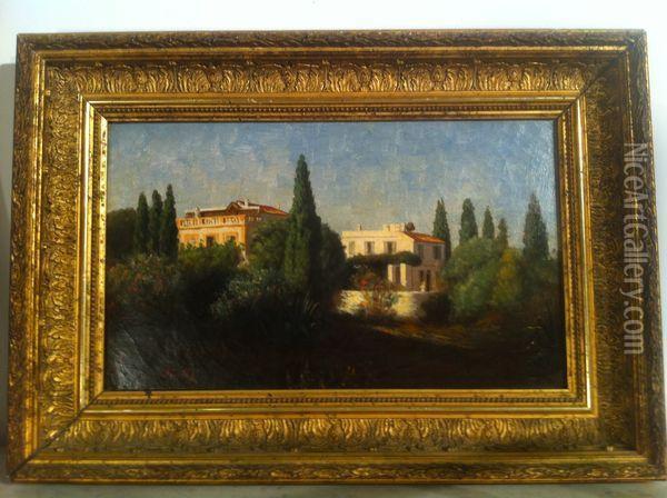 Villas, Rome ? Oil Painting - Joseph Sintes