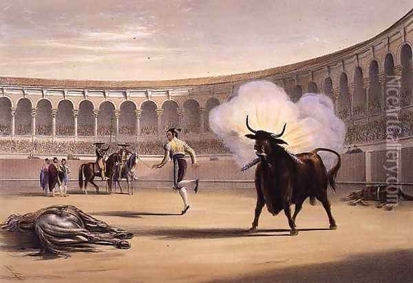 Banderillas de Fuego, 1865 Oil Painting - William Henry Lake Price