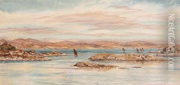 Tarbert, Scotland Oil Painting - John Brett