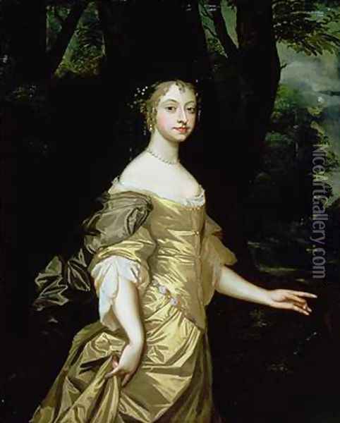 Portrait of Frances Duchess of Richmond 1647-1702 Oil Painting - Sir Peter Lely