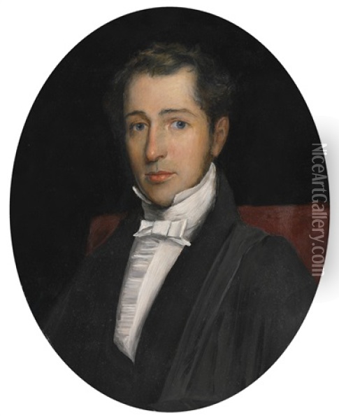 Portrait Of Reverend John Perkins Oil Painting - John Everett Millais