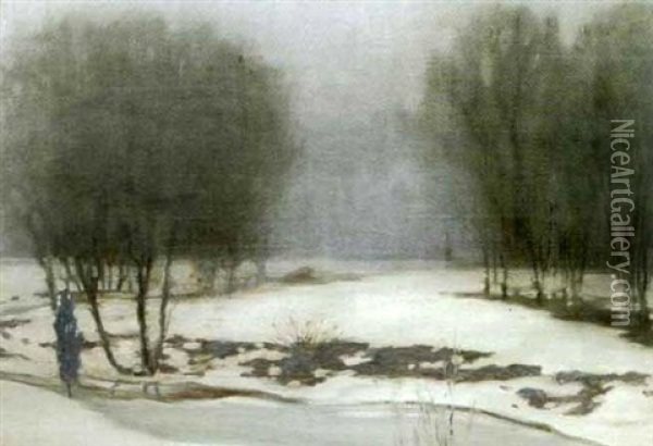 Winter Mist Oil Painting - Everett Lloyd Bryant
