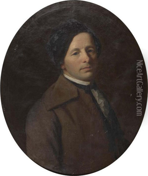 Portrait Des Ratsherren David Von Wyss. 1790. Oil Painting - Felix Maria Diogg