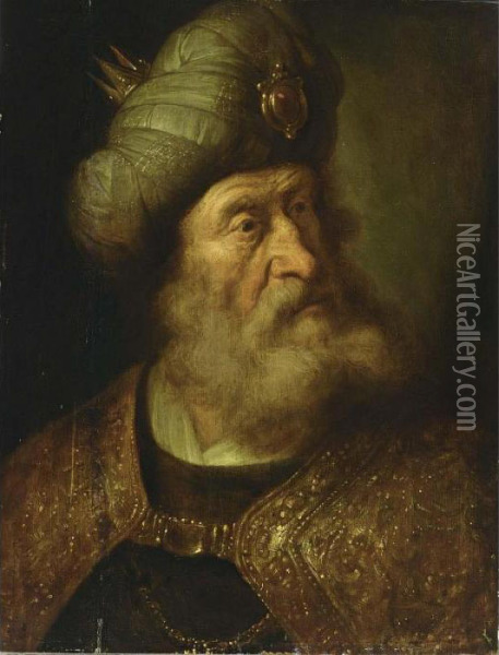 King David Oil Painting - Rembrandt Van Rijn