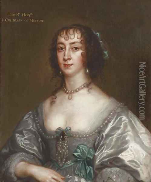 Portrait of Elizabeth Howard, Countess of Peterborough Oil Painting - Sir Peter Lely