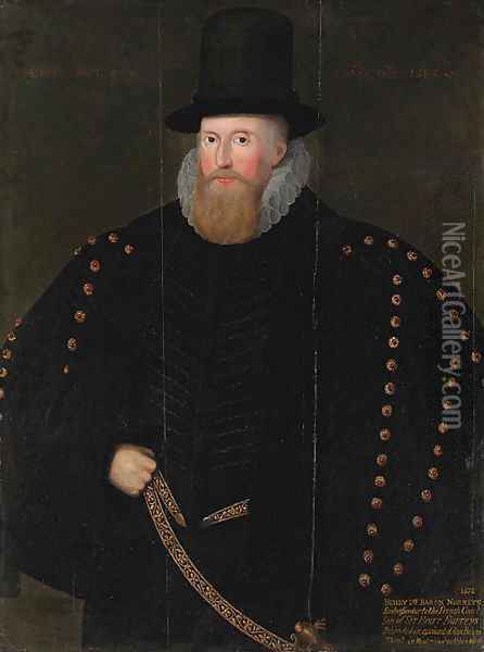 Portrait of Henry, 1st Baron Norris, of Rycote Oil Painting - English School
