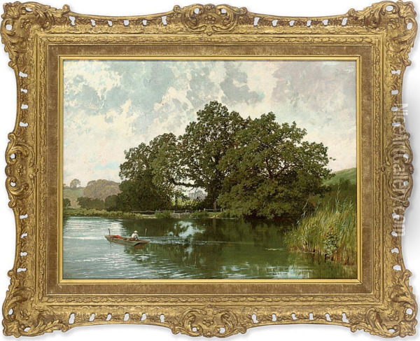 Paddington Mill Pond Oil Painting - Charles Collins