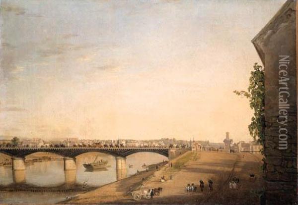The Bridge At Austerlitz Oil Painting - Etienne Bouhot