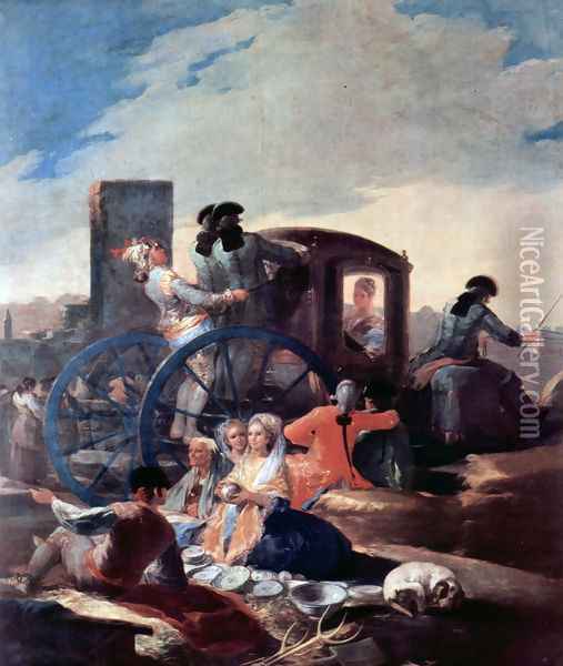 The Pottery Vendor 2 Oil Painting - Francisco De Goya y Lucientes