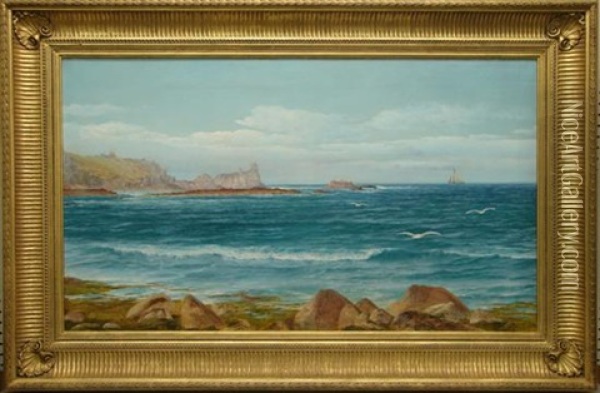Mounts Bay, Cornwall Oil Painting - David James