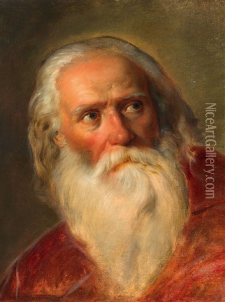 Portrat Eines Bartigen Mannes Oil Painting - Friedrich von Amerling