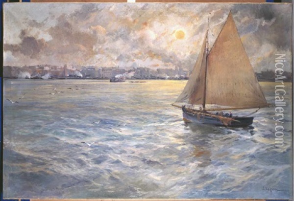 Sol De Tarde Oil Painting - Eliseo Meifren y Roig