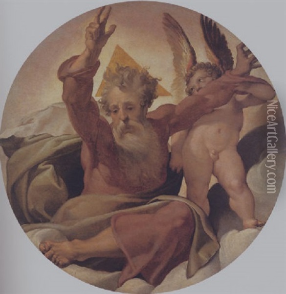 God The Father Oil Painting - Bartolomeo Passarotti