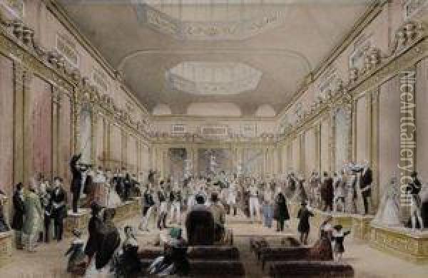 Madame Tussaud's Exhibition, Baker Street, London Oil Painting - Thomas Hosmer Shepherd