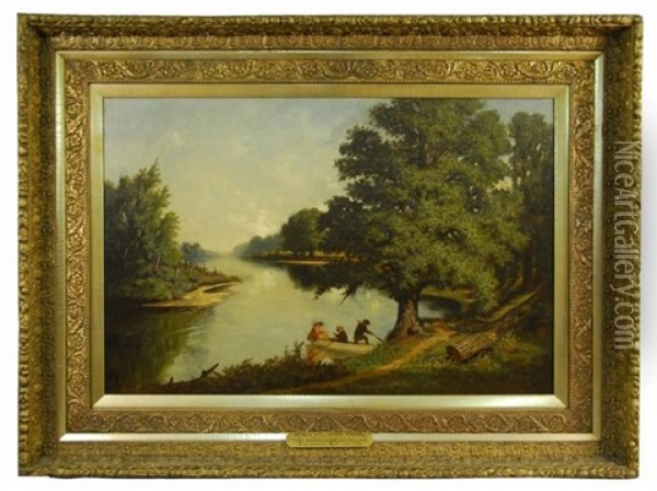 Roger Williams Park Oil Painting - Frederick S. Batcheller
