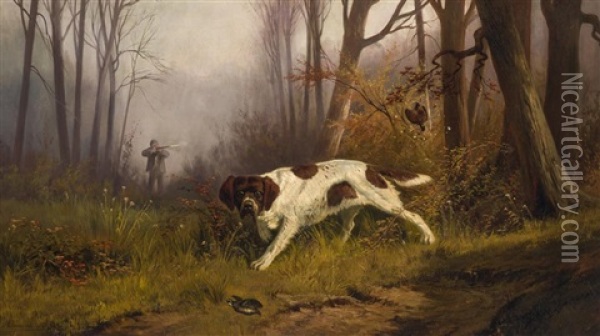 On The Hunt Oil Painting - Edmund Henry Osthaus