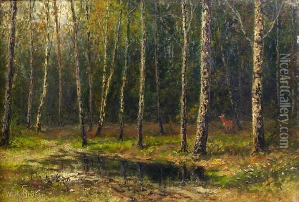 Birkenwaldchen Oil Painting - Wilhelm Broker