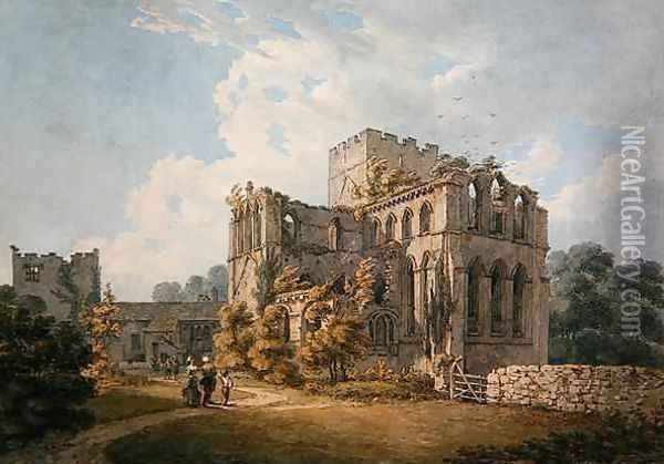 Lanercost Priory near Carlisle Oil Painting - Thomas Hearne