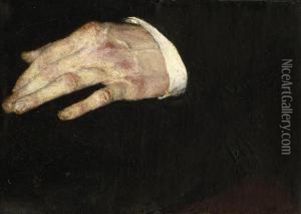 Die Linke Hand Aus Dem Langbehn-bildnis Oil Painting - Wilhelm Leibl