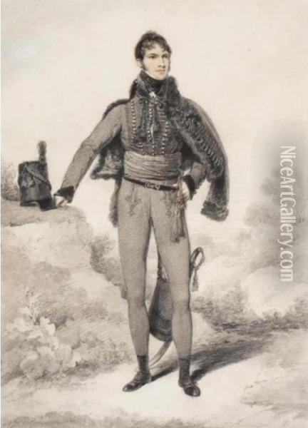 Portrait Of Sir William Harbord Oil Painting - Henry Edridge