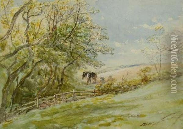 Spring Ploughing Oil Painting - John MacWhirter