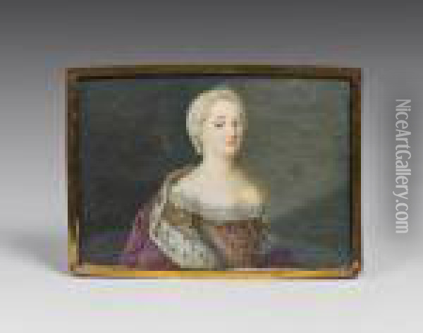 Kaiserin Maria Theresia Oil Painting - Etienne Liotard