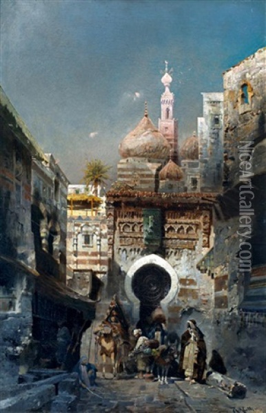 Le Caire Oil Painting - Robert Allot
