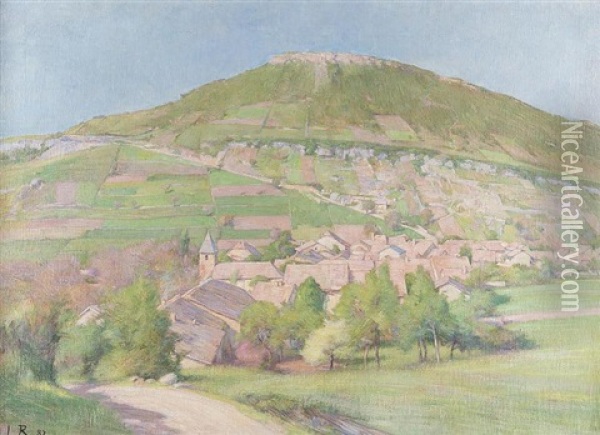Village Au Pied De La Colline Oil Painting - Leo Paul Samuel Robert