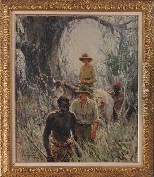 In The Jungle Oil Painting - William Henry Dethlef Koerner