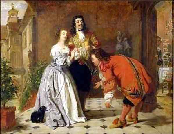 Scene from Molieres The Would be Gentleman Oil Painting - William Powell Frith