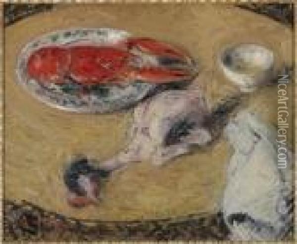 Nature Morte Ou Coin De Cuisine Oil Painting - Gustave Loiseau