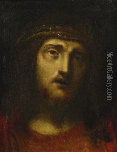 Christ With Crown Of Thorns Oil Painting -  Correggio