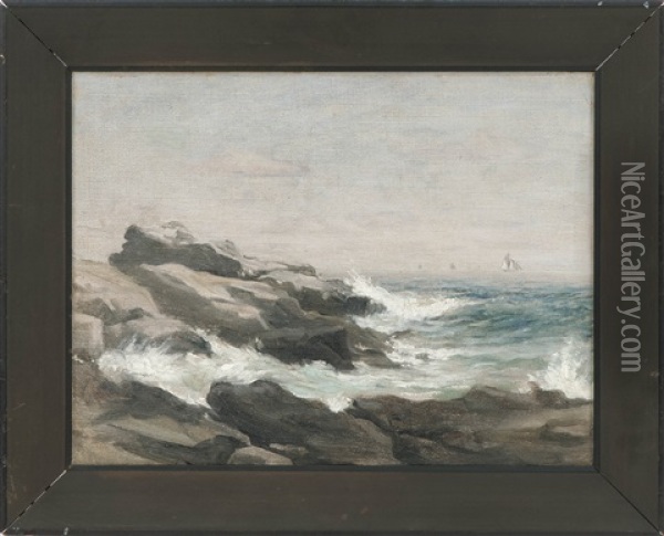 Woods Hole Oil Painting - Mcclelland Barclay