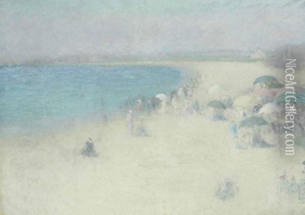 The Beach At Watch Hill Oil Painting - Edmund William Greacen
