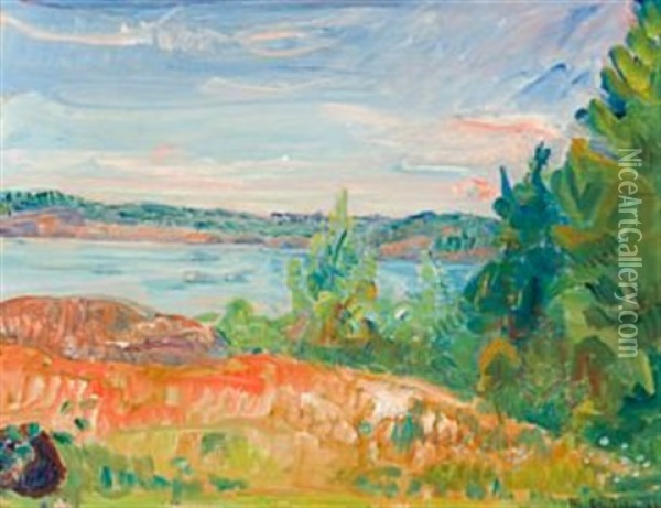 Sommer I Holmsbu Oil Painting - Thorvald Erichsen
