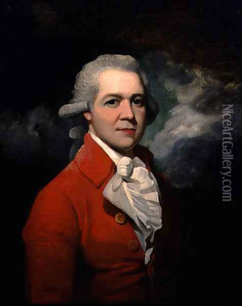Portrait of Philip Harding Esq., c.1793 Oil Painting - Sir Martin Archer Shee