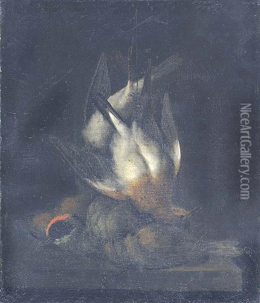 Martwa Natura Z Dzikim Ptactwem Oil Painting - Jan Weenix