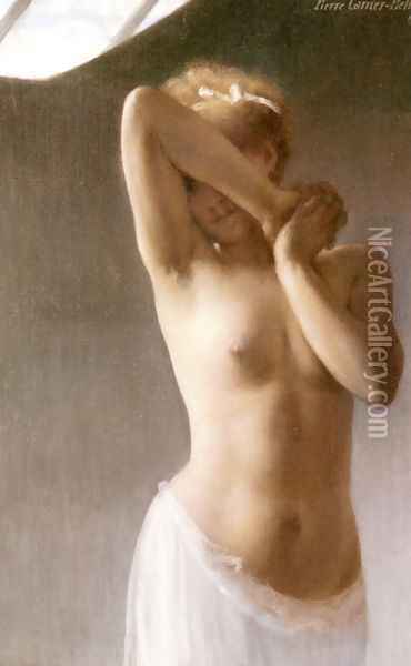 La Premiere Pose Oil Painting - Pierre Carrier-Belleuse