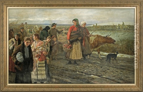 Early Spring Oil Painting - Antoni Piotrowski