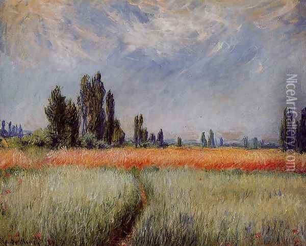 The Wheat Field Oil Painting - Claude Oscar Monet