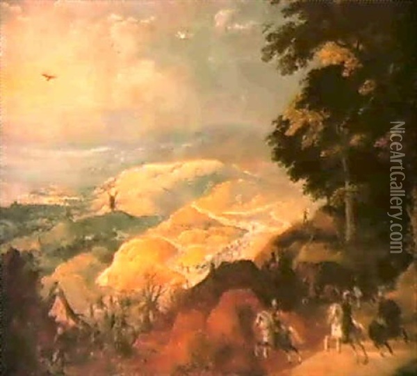 Gebirgslandschaft Oil Painting - Joos de Momper the Younger